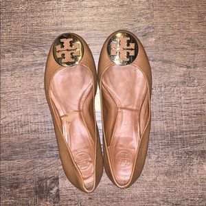 Tan Tory Burch Flats sz. 8.5